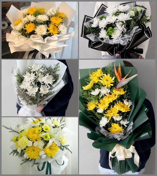 广东肇庆市广宁县坑口镇下寨村白事花束代送